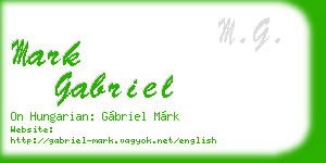 mark gabriel business card
